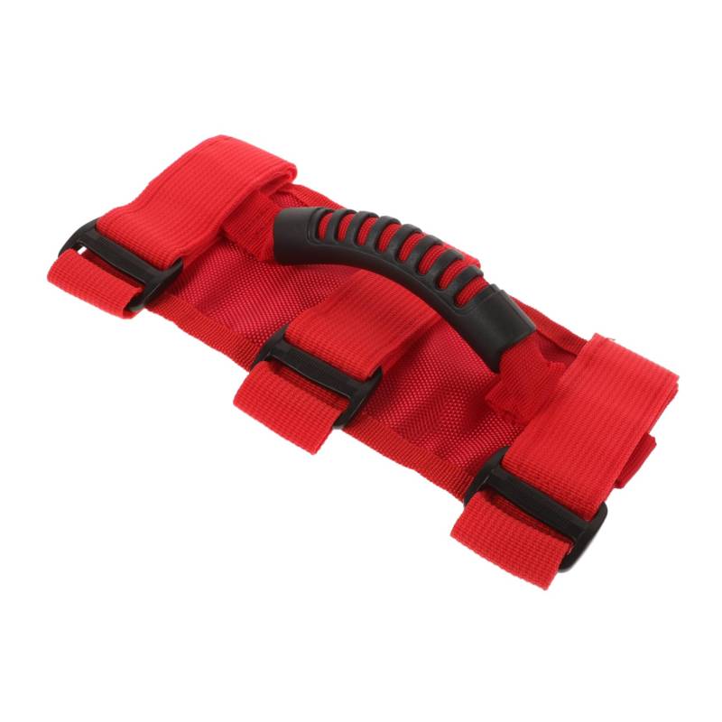 TOPPERFUN Haltegriff für das Autodach Hilfsgriff Fahrzeuggriff erhalten handhaben griff griff auto innenraum zubehör auto zubehör Autogreifgriff Fahrzeugdachgriff Autogriff Polyester rot von TOPPERFUN