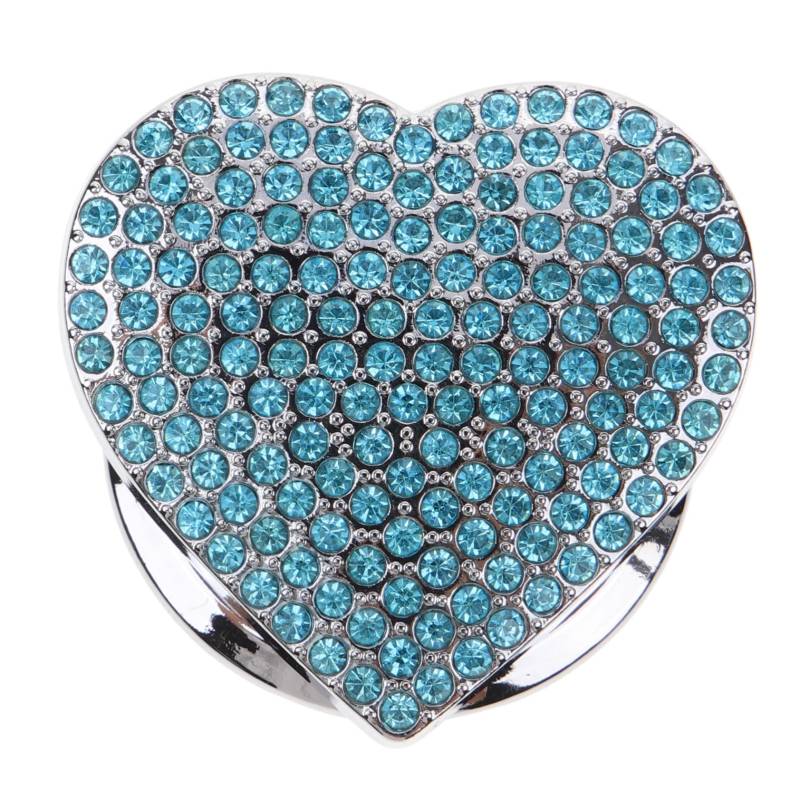 TOPPERFUN Motorstartknopf Zubehör Schlüssel Anlasser Und Autos Auto-Zündungs-Bling-Abdeckung Auto-Motorknopf-Bling-Abdeckung auto motor dekoration Zinklegierung plus feine Diamanten Blue von TOPPERFUN