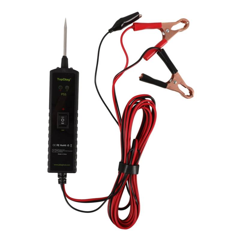 TOPPERFUN Stromkreistester Verkabelung Lichtmaschinentester Sonde Kabeltester Autozündung Stecker Auto Lkw Adapter Automatischer Sicherungsschalter Für Elektrowerkzeuge von TOPPERFUN