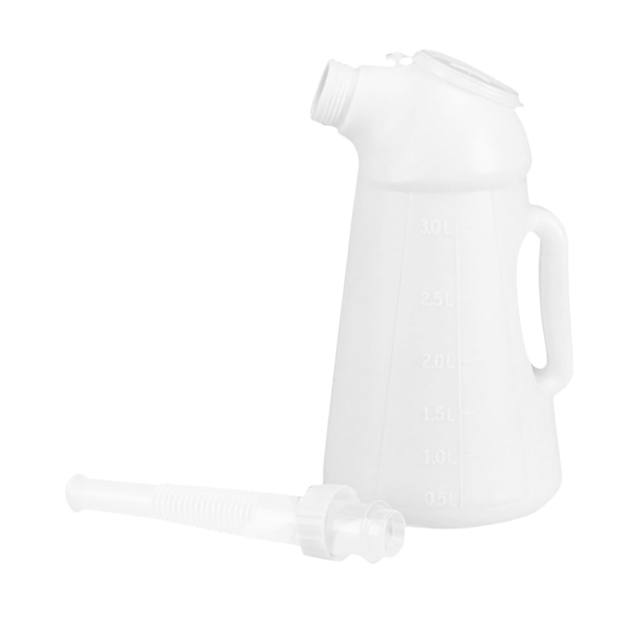 TOPPERFUN Tanktopf Ausgießbehälter Flasche Ölausgießer Automotor Auto Für Tragbare Fahrzeug Dosierspender Pumpsprüher Kunststoff Weiß von TOPPERFUN