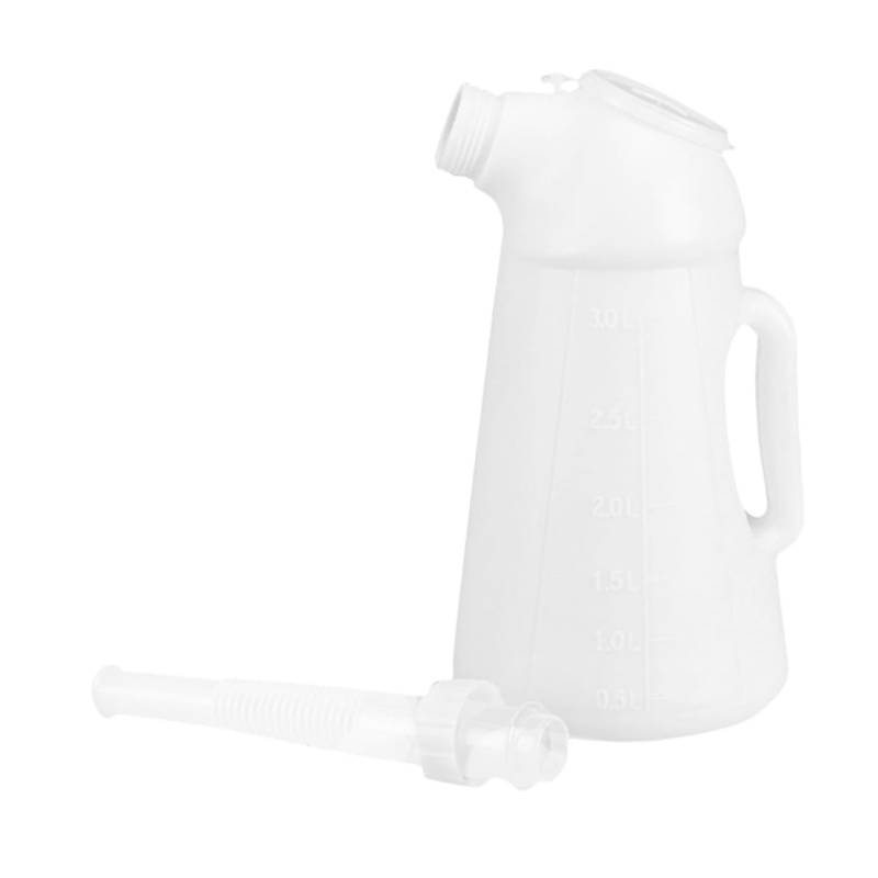 TOPPERFUN Tanktopf Ausgießbehälter Flasche Ölausgießer Automotor Auto Für Tragbare Fahrzeug Dosierspender Pumpsprüher Kunststoff Weiß von TOPPERFUN