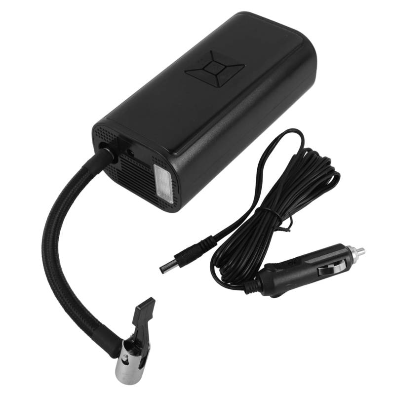 TOPPERFUN Tragbare Luftpumpe Luftkompressor Für Auto Reifendruckpumpe Tragbarer Reifenfüller Handgeführter Reifenfüller Füller Für Reifen Automatischer Reifenfüller Für Autoreifen Black Abs von TOPPERFUN