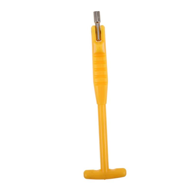 TOPPERFUN Ventilwerkzeug Werkzeug Zum Entfernen Der Reifenventilkappe Ventilschaftabzieher Reifenentferner-kernwerkzeug Kit Zum Entfernen Von Radschlössern Ventilkernschlüssel Yellow Nylon von TOPPERFUN