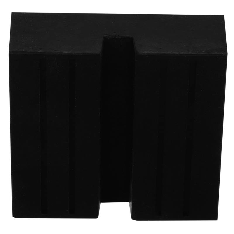 TOPPERFUN Wagenheber-stützblock Stützfuß Unterlage Trailer Jack Wohnwagen Stabilisierend Pads Stand Jack-pad Werkzeug Stabilisator-wagenheberpolster Wagenheberauflage Für Ständer Black Gummi von TOPPERFUN
