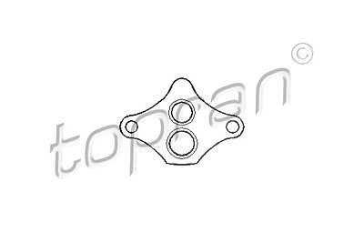 Topran Dichtung, AGR-Ventil [Hersteller-Nr. 206614] für Opel von TOPRAN