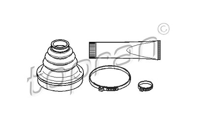 Topran Faltenbalgsatz, Antriebswelle [Hersteller-Nr. 722464] für Citroën, Ds, Peugeot von TOPRAN