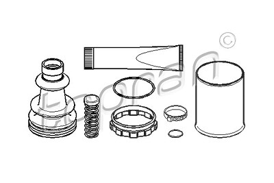 Topran Faltenbalgsatz, Antriebswelle [Hersteller-Nr. 720276] für Citroën, Peugeot von TOPRAN