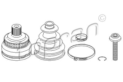 Topran Gelenksatz, Antriebswelle [Hersteller-Nr. 110810] für Audi von TOPRAN