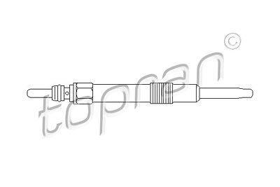Topran Glühkerze [Hersteller-Nr. 207312] für Alfa Romeo, Fiat, Lancia, Opel von TOPRAN