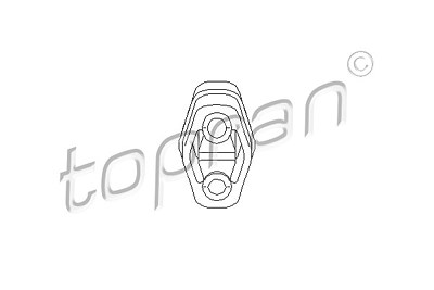 Topran Halter, Schalldämpfer [Hersteller-Nr. 104402] für Audi von TOPRAN