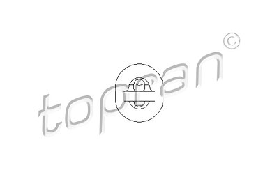 Topran Halter, Schalldämpfer [Hersteller-Nr. 104403] für Audi, Seat, VW von TOPRAN