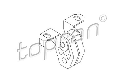 Topran Halter, Schalldämpfer [Hersteller-Nr. 108730] für Audi, Seat, Skoda, VW von TOPRAN