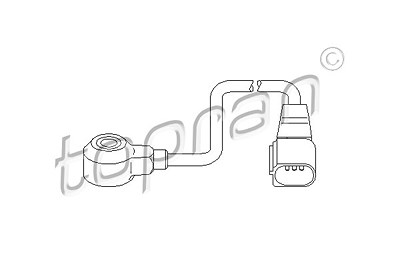 Topran Klopfsensor [Hersteller-Nr. 111433] für Audi, Seat, Skoda, VW von TOPRAN