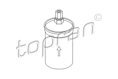 Topran Kraftstofffilter [Hersteller-Nr. 104134] für Audi, VW von TOPRAN