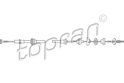 Topran Seilzug, Kupplungsbetätigung [Hersteller-Nr. 112156] für Seat von TOPRAN