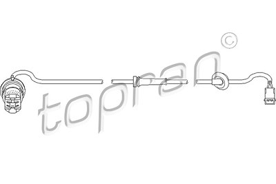 Topran Sensor, Raddrehzahl [Hersteller-Nr. 110486] für Audi von TOPRAN
