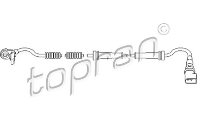 Topran Sensor, Raddrehzahl [Hersteller-Nr. 303948] für Ford, Mazda von TOPRAN