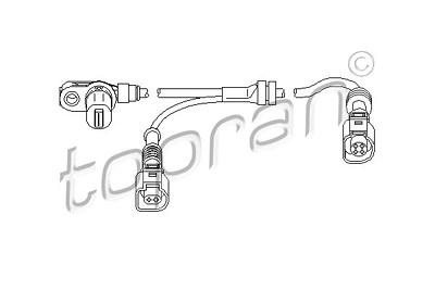 Topran Sensor, Raddrehzahl [Hersteller-Nr. 112228] für Ford, Seat, VW von TOPRAN