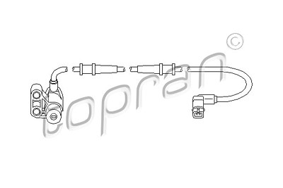 Topran Sensor, Raddrehzahl [Hersteller-Nr. 407756] für Mercedes-Benz von TOPRAN