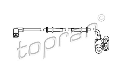 Topran Sensor, Raddrehzahl [Hersteller-Nr. 407757] für Mercedes-Benz von TOPRAN