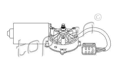 Topran Wischermotor [Hersteller-Nr. 401533] für Mercedes-Benz von TOPRAN