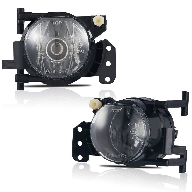 TOPTHAN Nebelscheinwerfer für BMW 3er E90 E91 SDN WGN 2004-2012 Für M-Paket Stoßstange E46 CPE CONV 2003-2007 6er E63 E64 2003-2010 5er E60 E61 2003-2007 X3 E83 2003-2006 Transparent von TOPTHAN