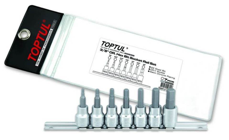 TOPTUL Steckschlüsseleinsatz-Set GBAG0702 TOPTUL Steckschlüsseleinsatz-Set GBAG0702 von TOPTUL