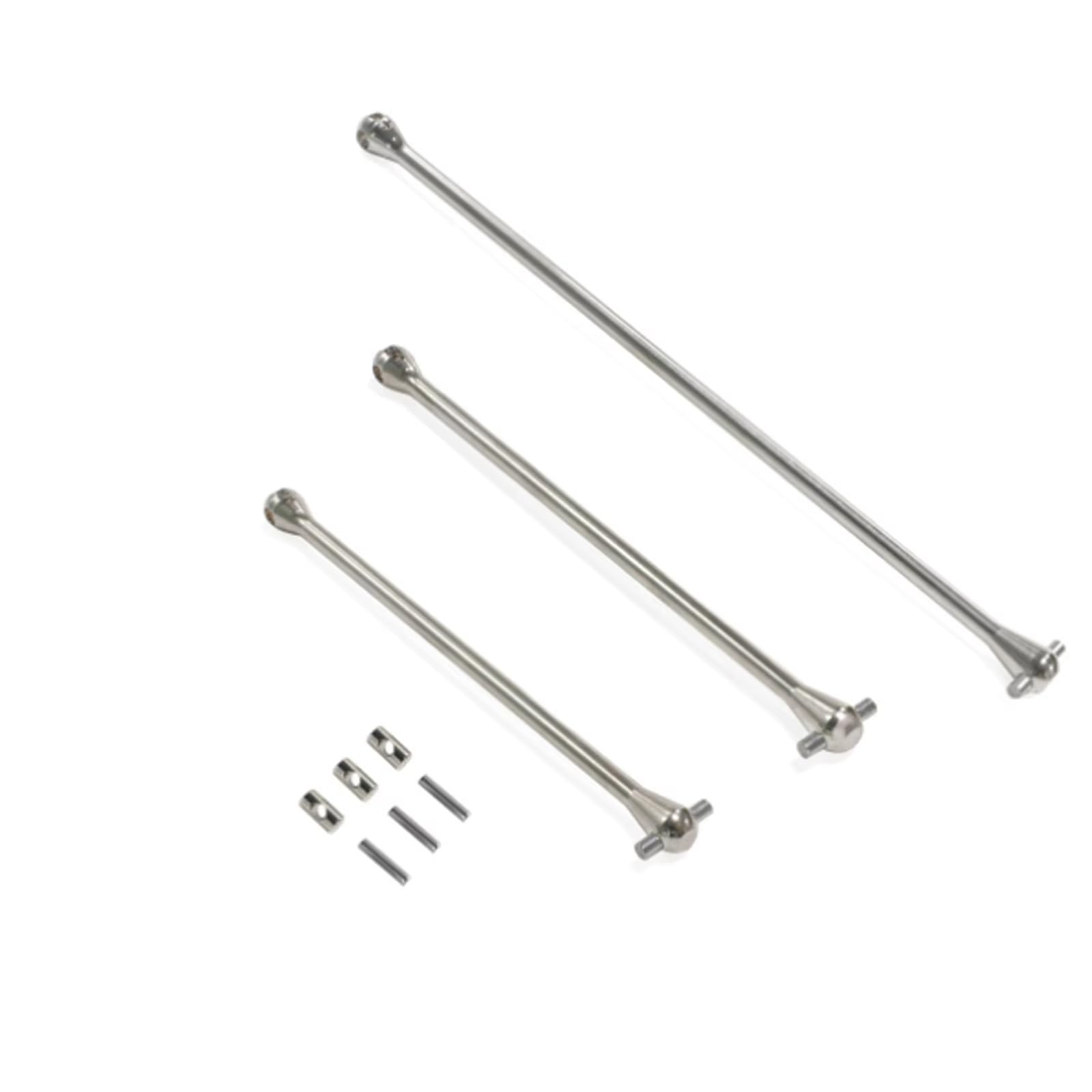 TOQPCZA Für Arrma Für Kraton Für Outcast 8s 4wd Für Blx 1/5 Rc Auto Ara310926 Stahl Vorne Hinten Cvd Antriebswelle Mit Diff Cup Ausgang Cup182mm RC-Differentialbecher(Silver,Driveshaft) von TOQPCZA
