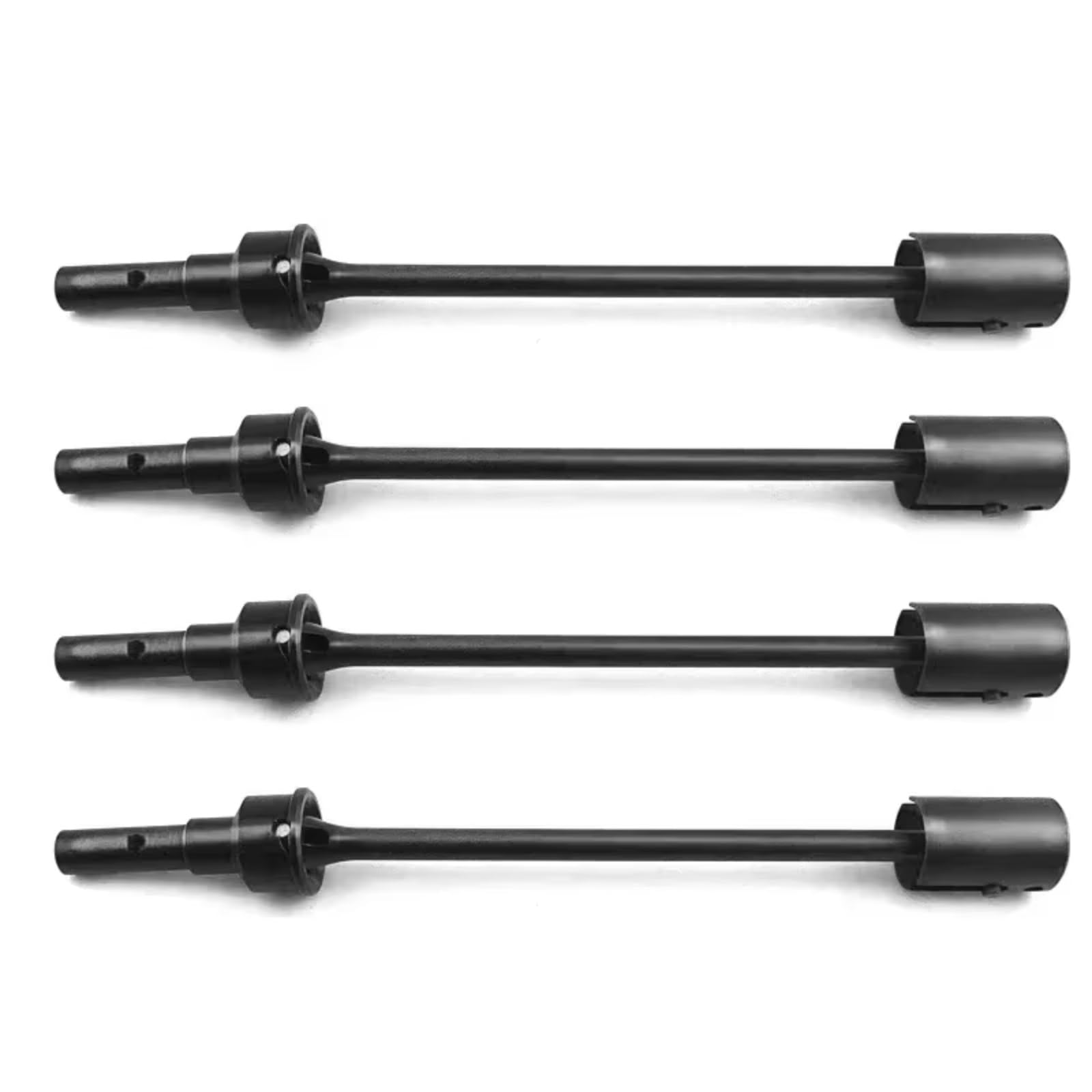 TOQPCZA Für E-Revo 2.0 Für VXL 86086-4 1/10 RC-Auto-Upgrade-Teile Zubehör 4 Stück/2 Stück Stahl-Antriebswelle CVD-Antriebswelle Und Antriebsbecher RC Autoteile(Black,4pcs) von TOQPCZA