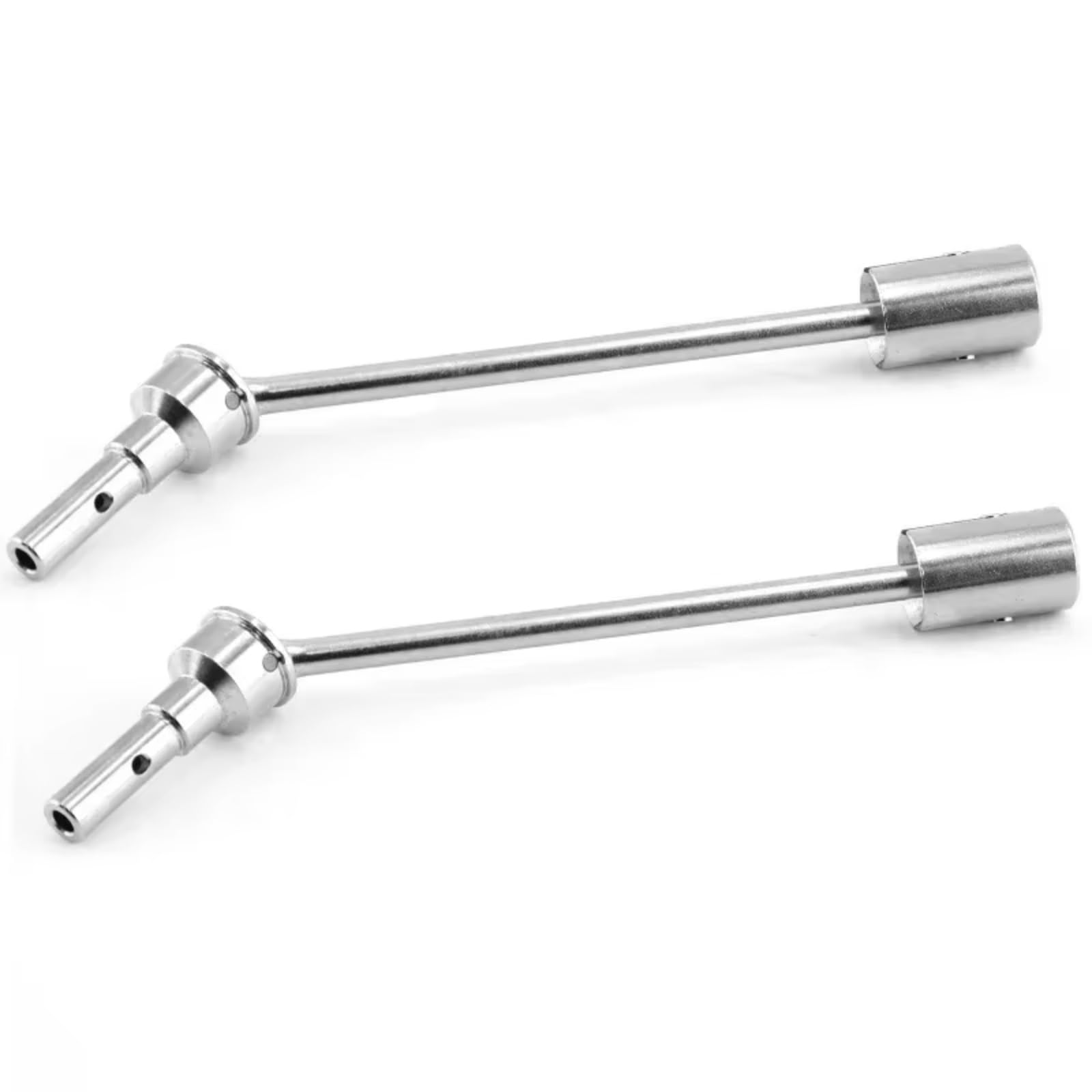 TOQPCZA Für E-Revo 2.0 Für VXL 86086-4 1/10 RC-Auto-Upgrade-Teile Zubehör 4 Stück/2 Stück Stahl-Antriebswelle CVD-Antriebswelle Und Antriebsbecher RC Autoteile(Silver,2pcs) von TOQPCZA