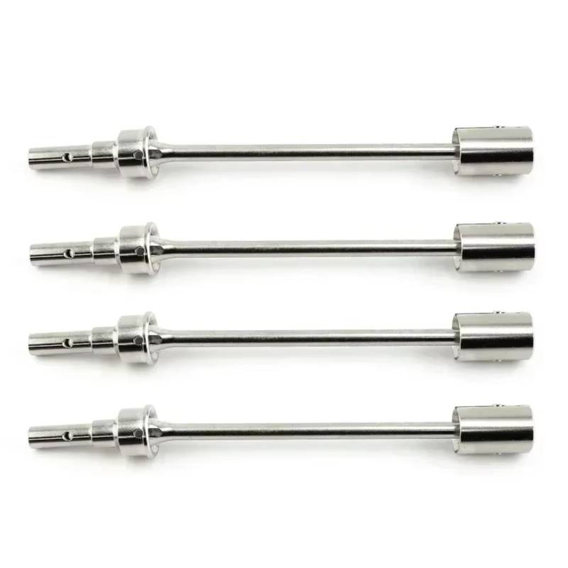 TOQPCZA Für E-Revo 2.0 Für VXL 86086-4 1/10 RC-Auto-Upgrade-Teile Zubehör 4 Stück/2 Stück Stahl-Antriebswelle CVD-Antriebswelle Und Antriebsbecher RC Autoteile(Silver,4pcs) von TOQPCZA