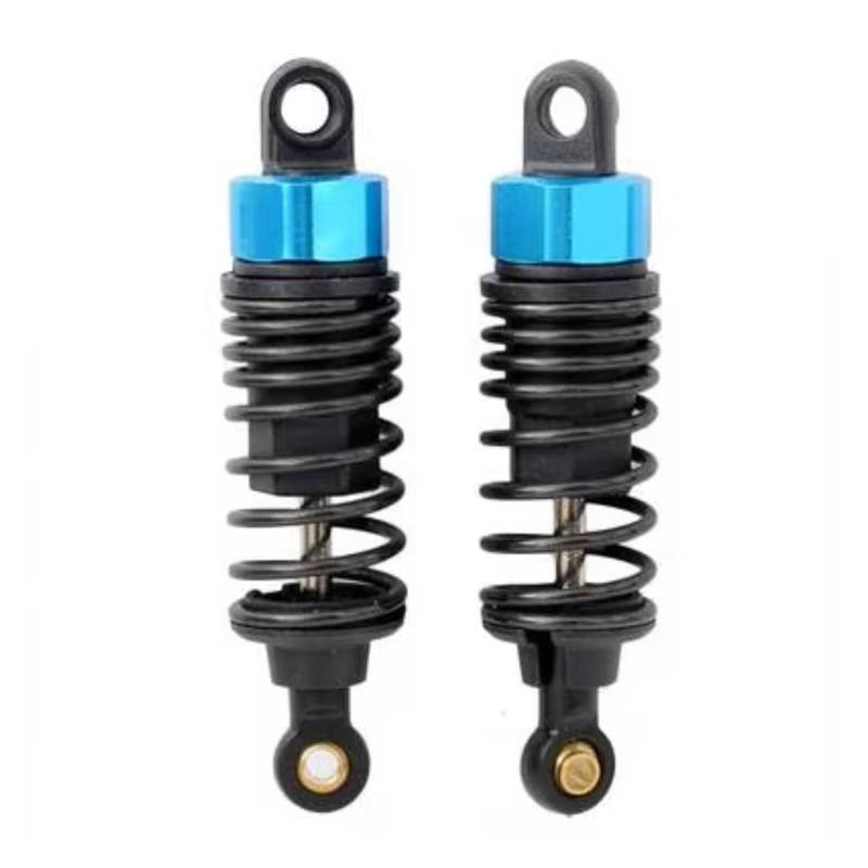 TOQPCZA Für HSP 94123 94103 94122 94102 02002 1/10 2 Stück 70 MM Metallstoßdämpfer RC Auto Kettenfahrzeug Teile Zubehör Upgrade Ersetzen Verwendung Rc SpezialstoßDäMpfer(Blue) von TOQPCZA
