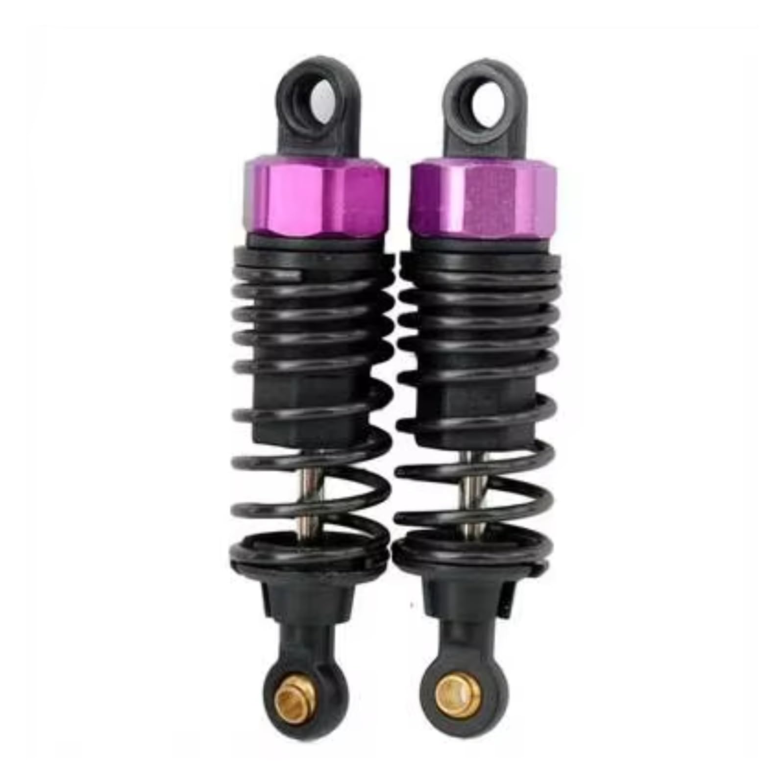TOQPCZA Für HSP 94123 94103 94122 94102 02002 1/10 2 Stück 70 MM Metallstoßdämpfer RC Auto Kettenfahrzeug Teile Zubehör Upgrade Ersetzen Verwendung Rc SpezialstoßDäMpfer(Purple) von TOQPCZA