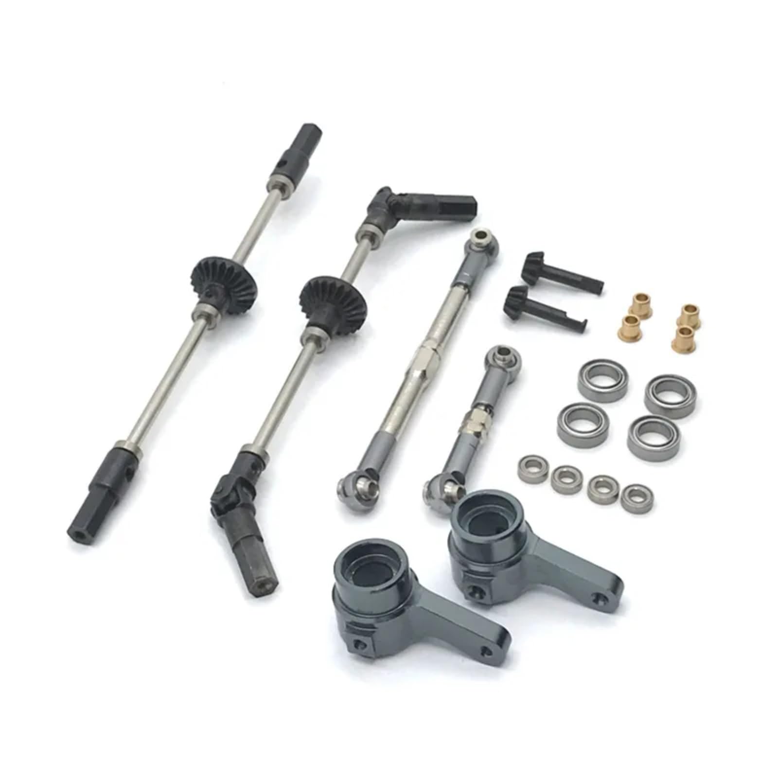 TOQPCZA Für MN Für D90 D91 D99 MN90 MN98 MN99S 1/12 RC Auto Upgrades Teile Metall Vorne Mitte Hinterachse Stahl Getriebe Antriebswelle RC Autoteile(Size3) von TOQPCZA