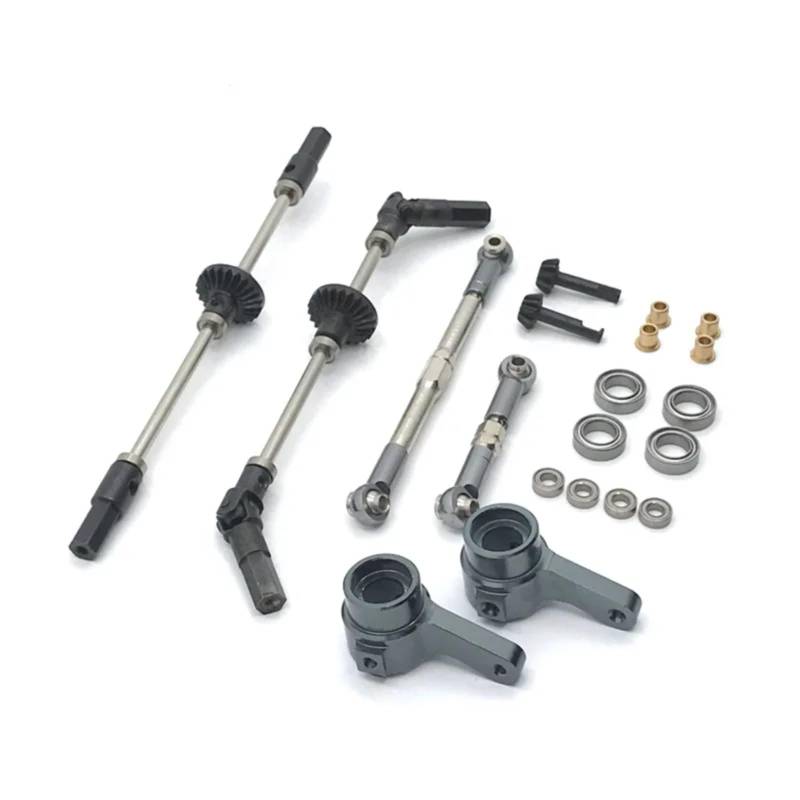 TOQPCZA Für MN Für D90 D91 D99 MN90 MN98 MN99S 1/12 RC Auto Upgrades Teile Metall Vorne Mitte Hinterachse Stahl Getriebe Antriebswelle RC Autoteile(Size3) von TOQPCZA