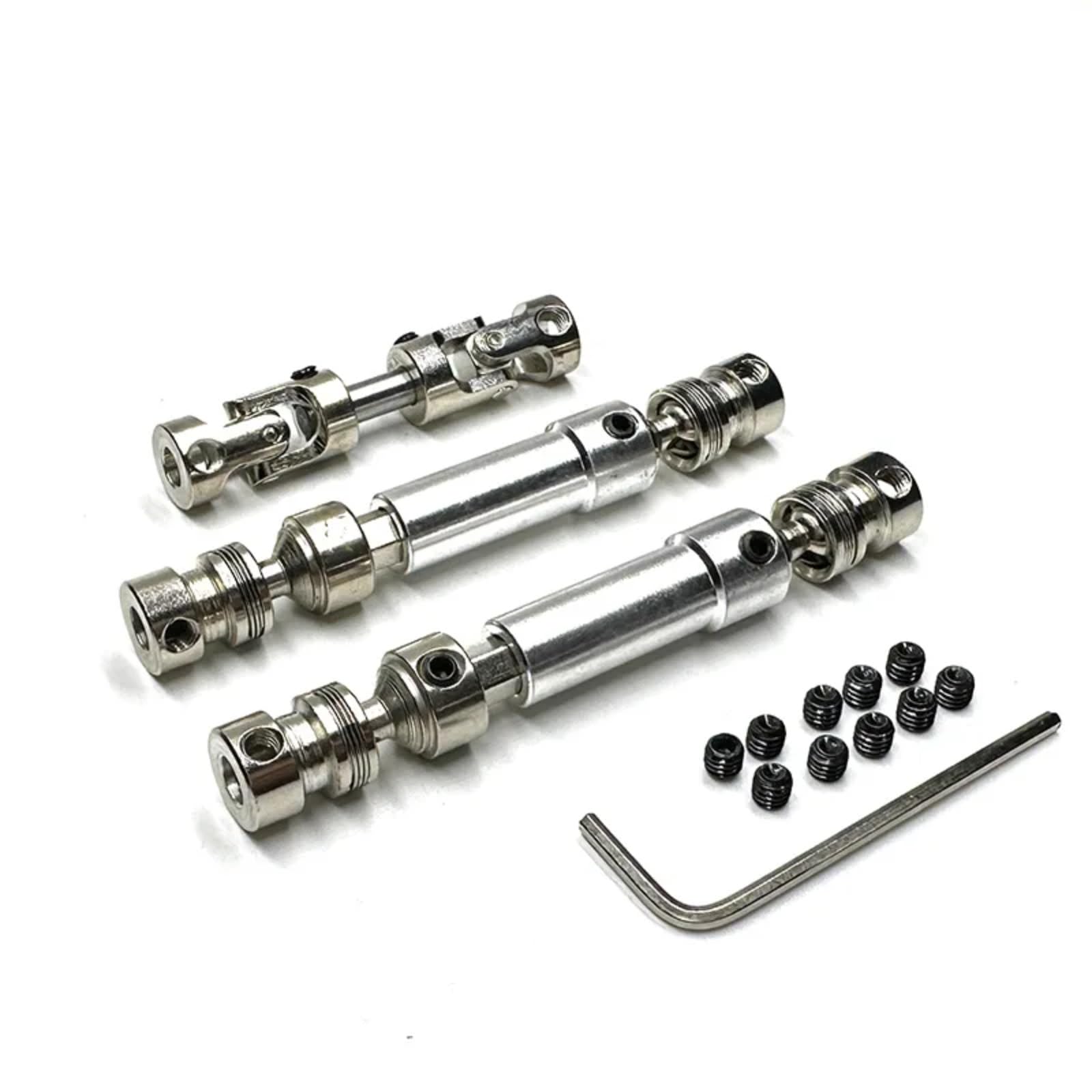 TOQPCZA Für MN128 Für MN86 MN86S MN86K MN86KS Für MN Für G500 1/12 RC Auto Upgrade Teile Zubehör 3 Stücke Metall Antriebswelle CVD Antriebswelle RC Autoteile(Silver) von TOQPCZA