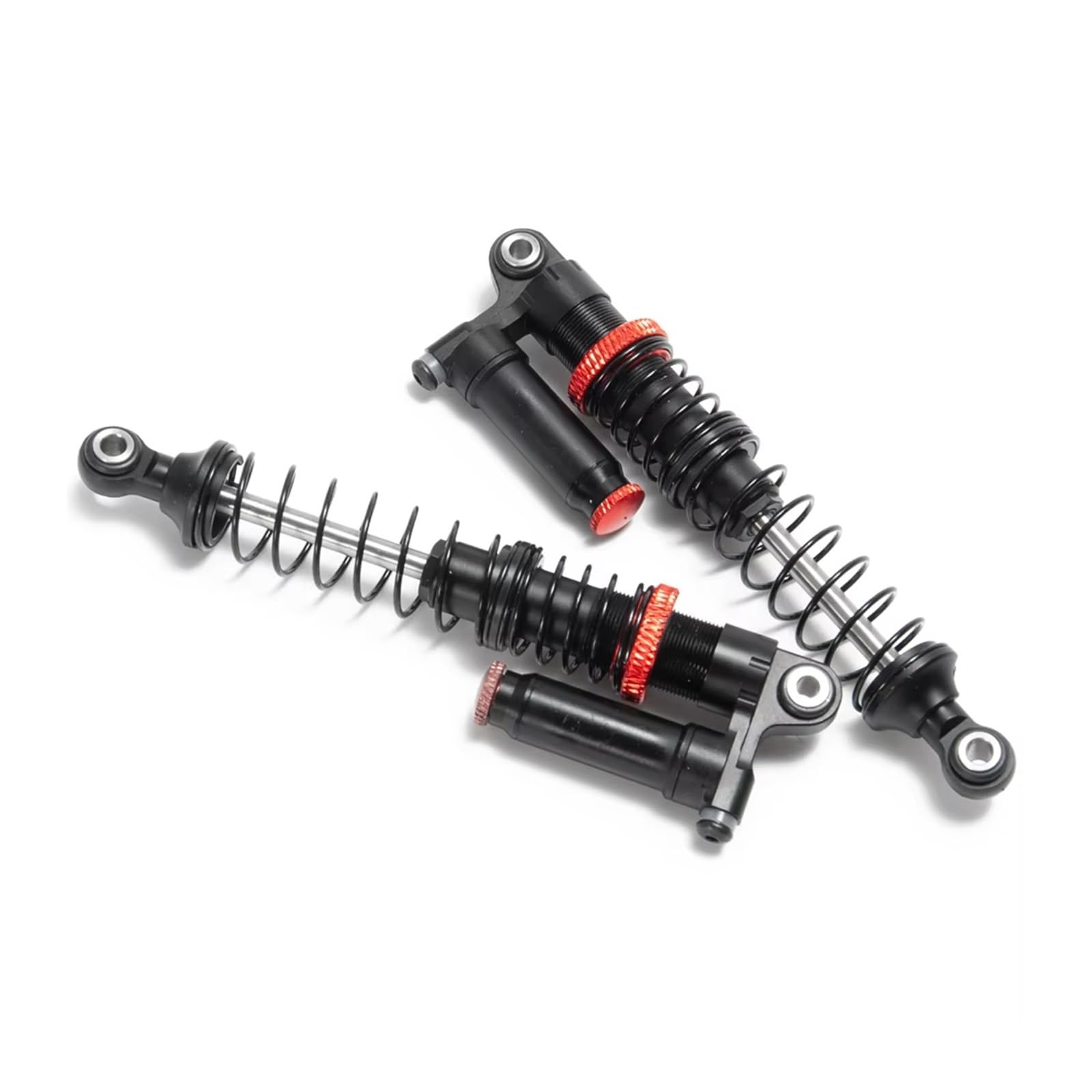 TOQPCZA Für SCX10 Für Axial 90046 1/10 2 Stücke 90mm/100mm/110mm/120mm Metall Aluminium Huckepack Stoßdämpfer RC Auto Teile Upgrade Ersatz Und Verwendung Rc SpezialstoßDäMpfer(90mm) von TOQPCZA