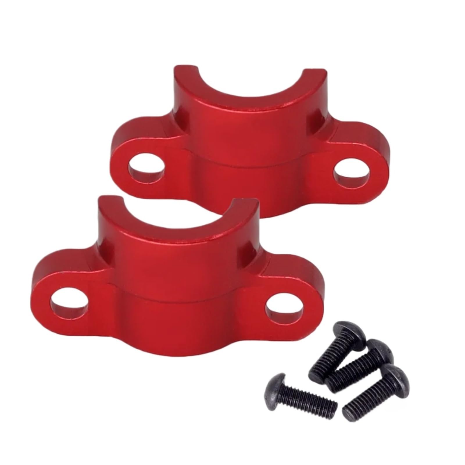 TOQPCZA Für Tamiya Für TT-02 RC Auto Upgrade Teile 1/10 Zubehör 2 Stücke Metall Zentrale Antriebswelle Abdeckung Dogbone Fest Mount Zubehör RC Autoteile(Red) von TOQPCZA