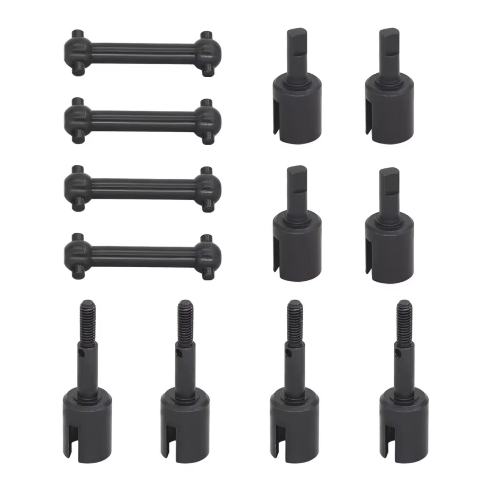 TOQPCZA Für Tamiya Für TT01 Für TT02 1/10 RC Auto Upgrade Teile Stahl Metall Antriebswelle Getriebe Gelenk Tasse Differential Tasse Rad Achse Tasse RC-Differentialbecher(1 Set) von TOQPCZA