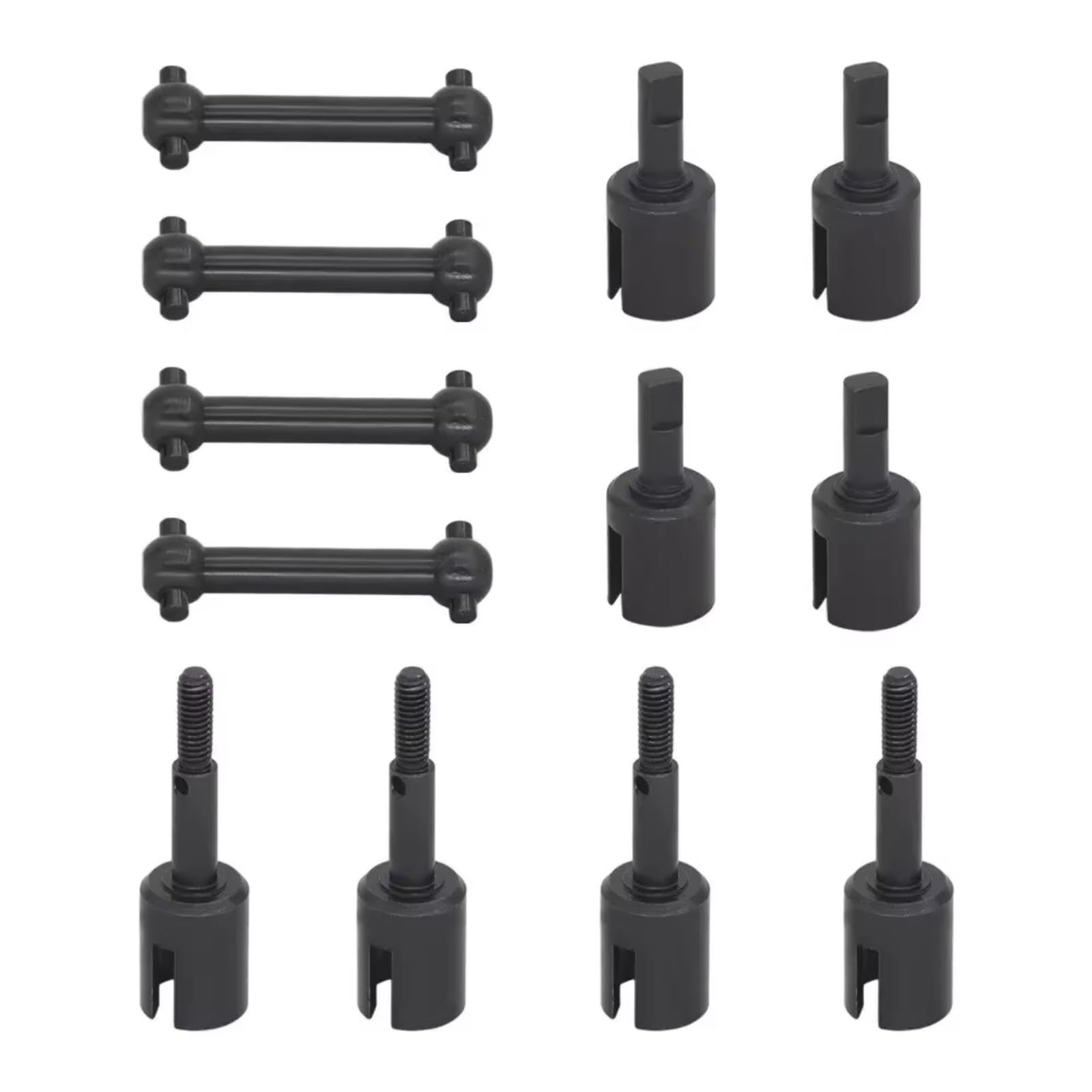 TOQPCZA Für Tamiya Für TT01 Für TT02 1/10 RC Auto Upgrade Teile Stahl Metall Antriebswelle Getriebe Gelenk Tasse Differential Tasse Rad Achse Tasse RC-Differentialbecher(1 Set) von TOQPCZA