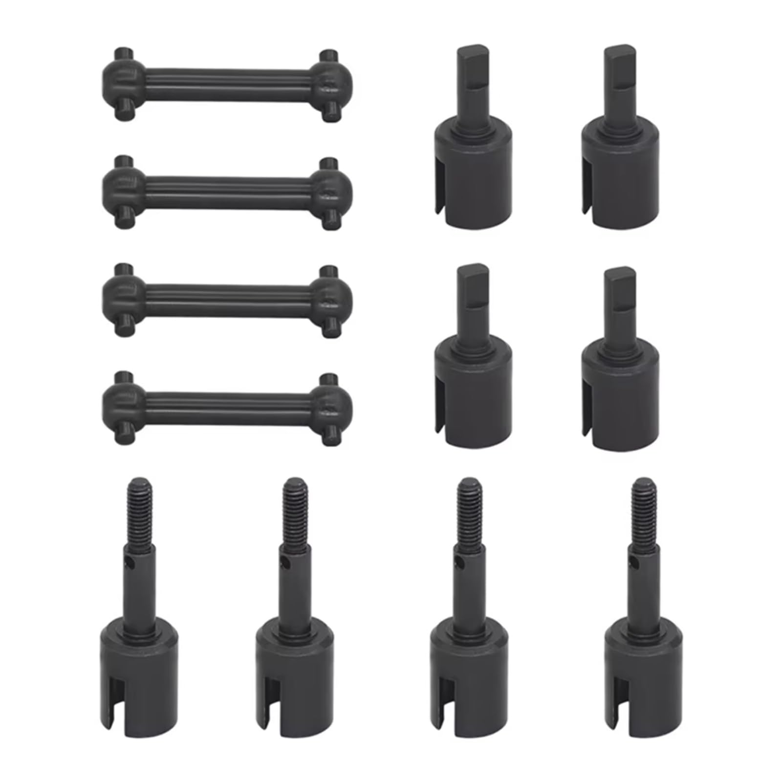 TOQPCZA Für Tamiya Für TT02 Für TT-01 1/10 RC Auto Upgrade Teile Metall Antriebswelle CVD Und Getriebe Joint Cup Differential Cup RC-Differentialbecher(Bones Cups diff Cups) von TOQPCZA