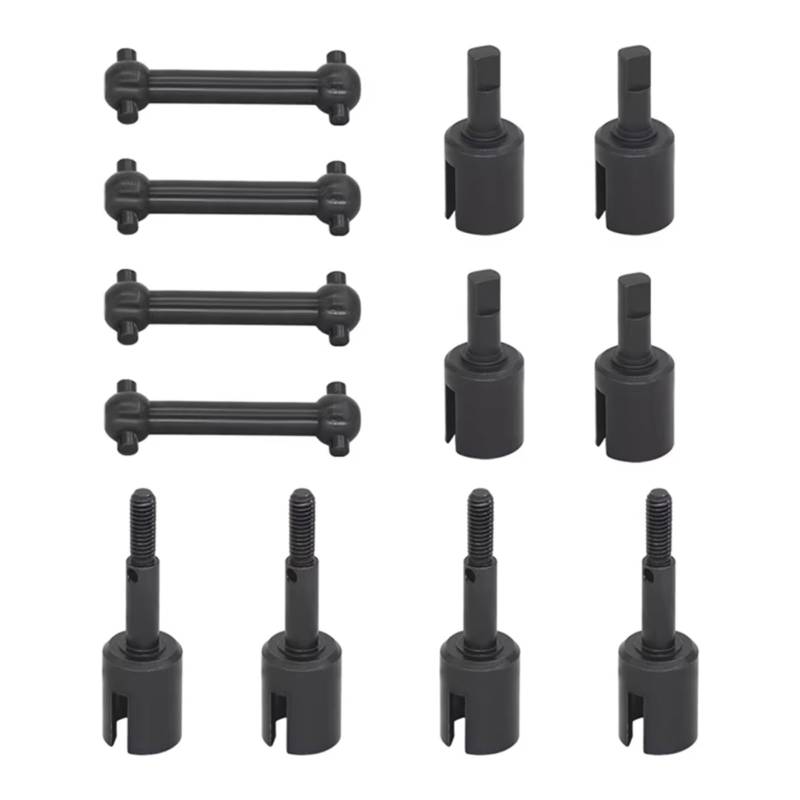 TOQPCZA Für Tamiya Für TT02 Für TT-01 1/10 RC Auto Upgrade Teile Metall Antriebswelle CVD Und Getriebe Joint Cup Differential Cup RC-Differentialbecher(Bones Cups diff Cups) von TOQPCZA