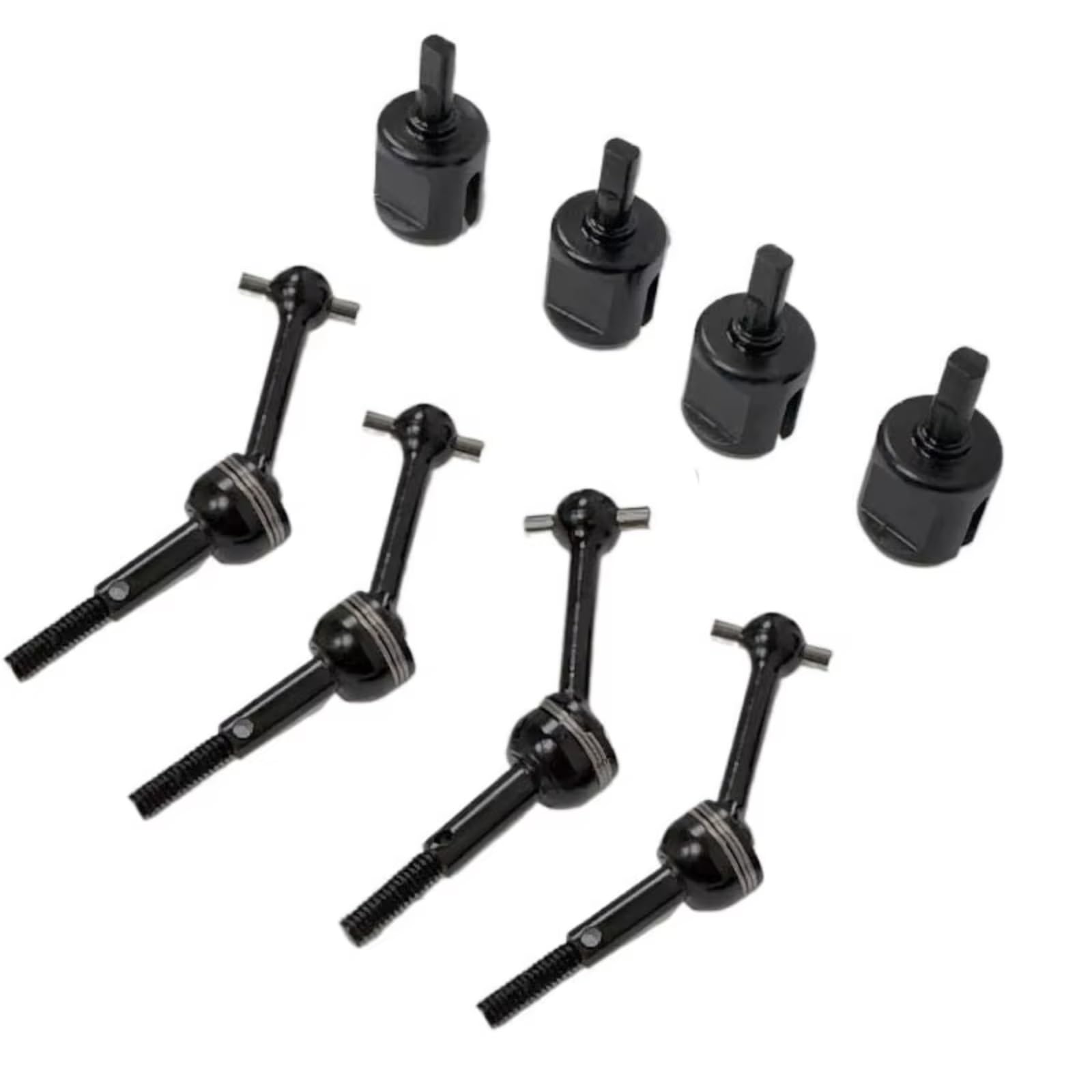 TOQPCZA Für Tamiya Für TT02 Für TT-01 1/10 RC Auto Upgrade Teile Metall Antriebswelle CVD Und Getriebe Joint Cup Differential Cup RC-Differentialbecher(Size3) von TOQPCZA