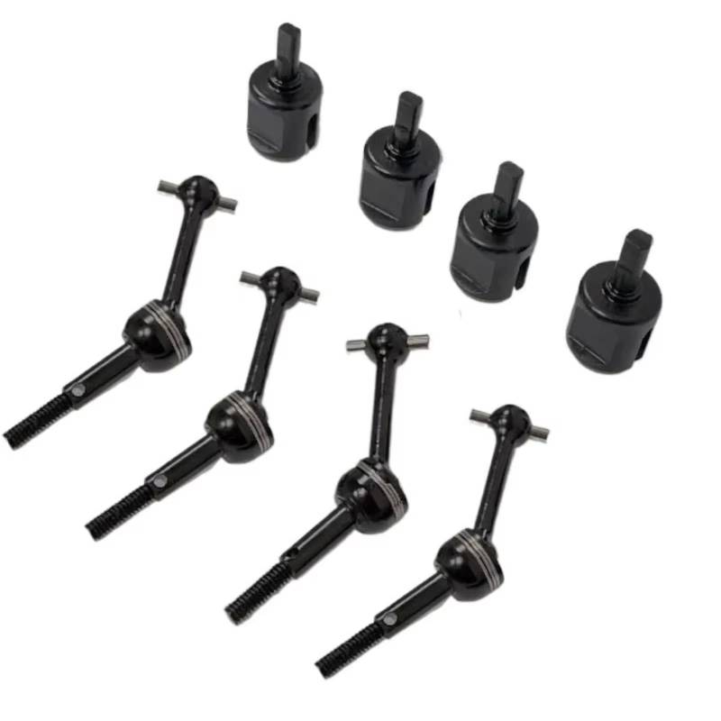 TOQPCZA Für Tamiya Für TT02 Für TT-01 1/10 RC Auto Upgrade Teile Metall Antriebswelle CVD Und Getriebe Joint Cup Differential Cup RC-Differentialbecher(Size3) von TOQPCZA