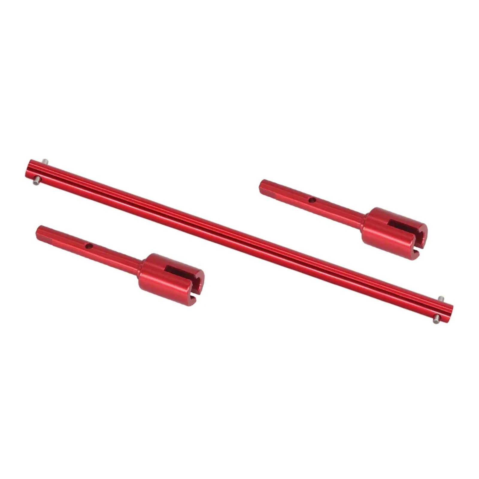 TOQPCZA Für Tamiya Für TT02 Für TT02B 1/10 RC Auto Upgrade Teile Metall Zentrale Antriebswelle Und Propeller Joint Set RC Autoteile(Red) von TOQPCZA