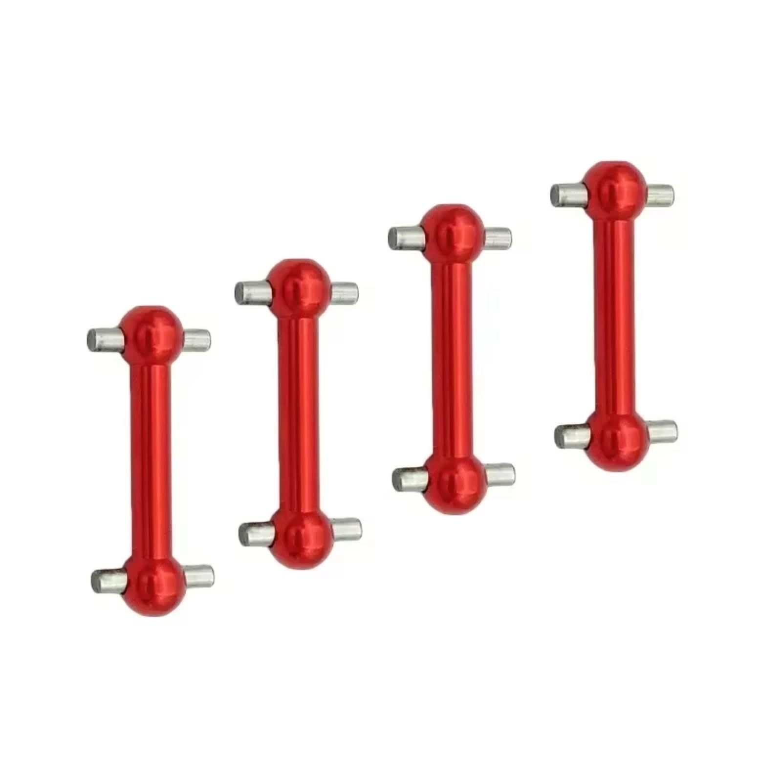 TOQPCZA Für Tamiya TT02D TT02S Für TT-02 1: 10 RC Auto Crawler Für Hobby Antriebswelle Upgrade 4Pcs Antriebswelle Hund Knochen Teil Fahrzeug RC Autoteile(Red) von TOQPCZA