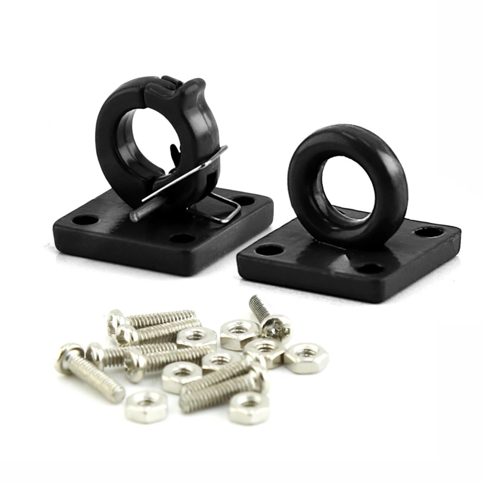 TOQPCZA Für Traxxas Für TRX4 Für Axial Für SCX10 D90 1/10 RC Crawler Auto Teile Metall Anhänger Schnalle Tow Haken Anhänger Fesseln Dekoration RC Autoteile(Black) von TOQPCZA