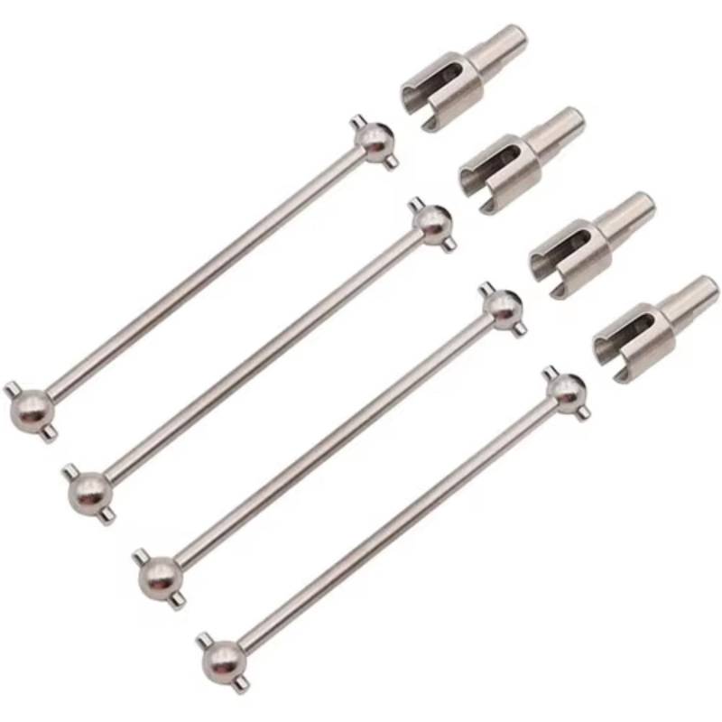TOQPCZA Für WLtoys 144001 1/14 RC Fernbedienung Auto Ersatzteile 8P Metall Dogbone Wellen Differential Reduction Joint Cups RC-Differentialbecher(Silver) von TOQPCZA