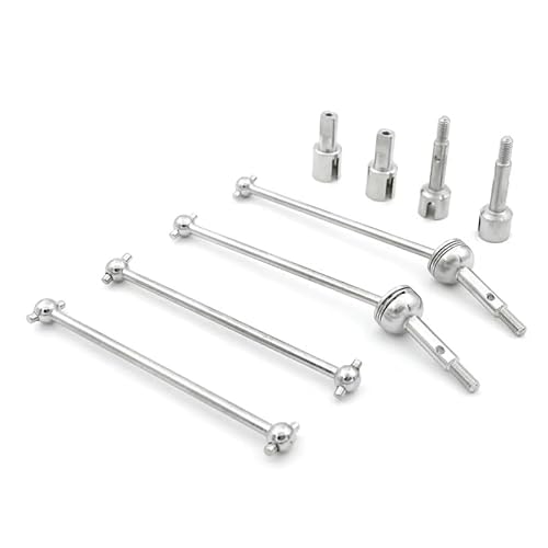 TOQPCZA Für WLtoys 144001 124018 124019 Metall Vorne Hinten CVD Antriebswelle Hund Knochen Achse Differential Tasse RC Auto Upgrade Teile ACCS RC-Differentialbecher(Silver) von TOQPCZA