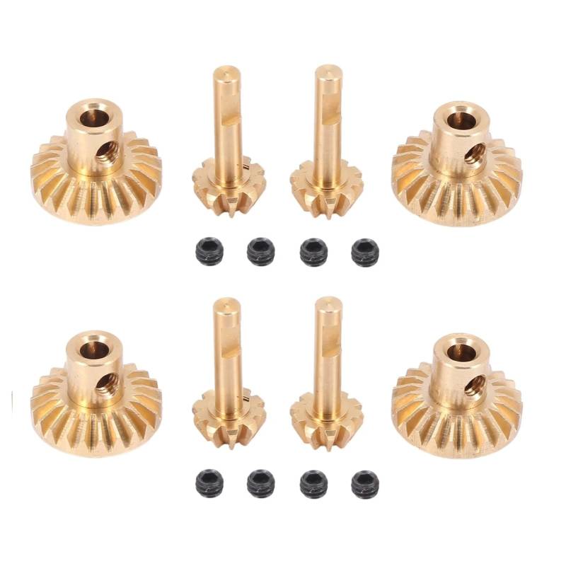 TOQPCZA Für WPL Für C14 C24 B14 B24 B16 B36 Messing Vorne Hinterachse Getriebe Antriebswelle Getriebe RC Auto Upgrades Teile Zubehör 8 Stücke RC Autoteile von TOQPCZA